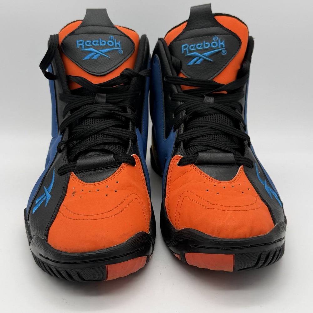 Reebok Kamikaze II Mid OKC Men's Size 10 V51942 Black Blue Orange Basketball - Picture 2 of 8